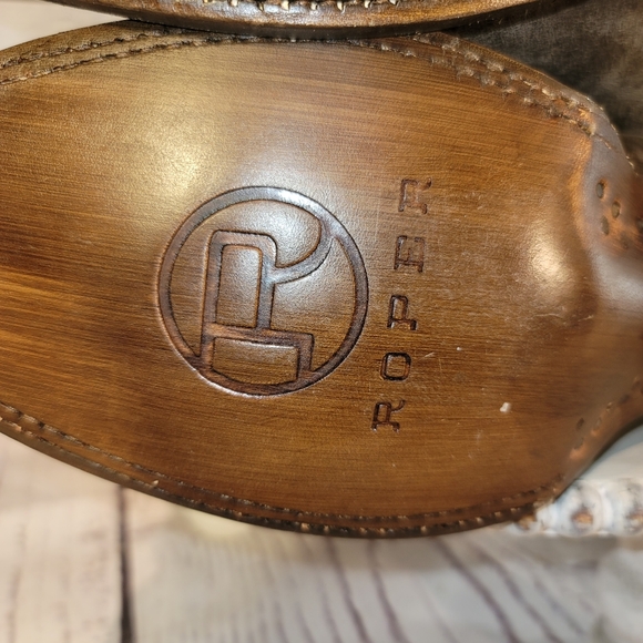 New NWOT Roper Women's Distressed Brown & Purple Leather Square Toe Boots Sz 8.5 - Picture 15 of 16